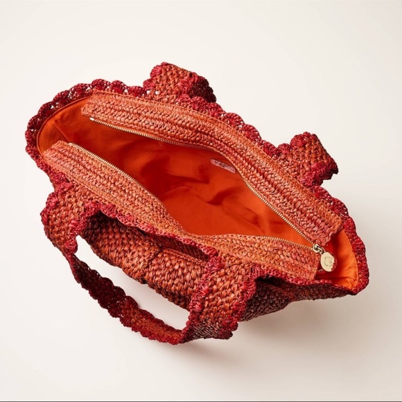 Kate spade raffia bow tote bag - Picture 3 of 13